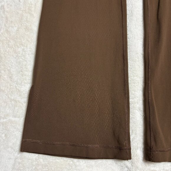 Lululemon Womens Groove High Rise Split Hem Flared Pant Size 4 Java Brown W5ENGS - Picture 3 of 14
